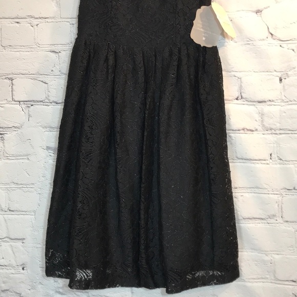 NWT Altar’d State Black Floral Lace Skater Dress - Picture 4 of 8